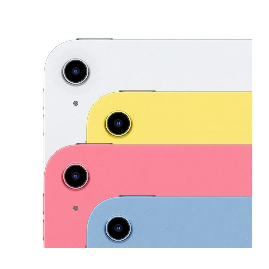 iPad 10,9" (10e génération, 2022) coloris argent, bleu, rose et jaune